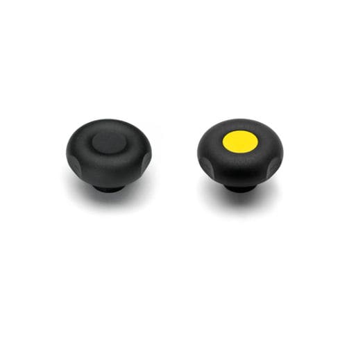 Threaded knob - VTB - GAMM - round / stainless steel / steel