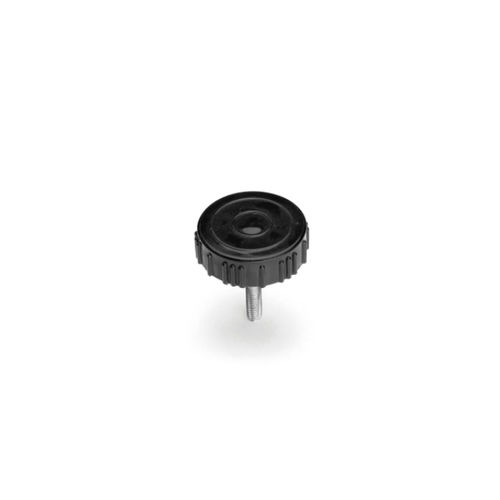 Knurled knob VP/P GAMM threaded / round / steel