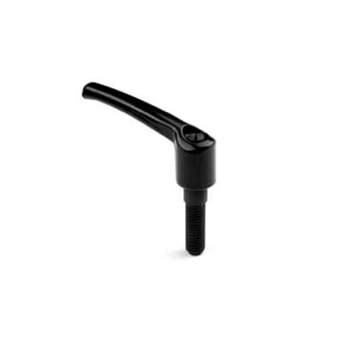 Adjustable clamping lever - GA/P - GAMM - zamak / external thread