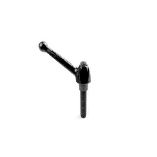 Adjustable clamping lever - J/P - GAMM - steel / zamak / external thread