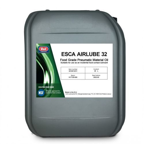Lubricating oil - ESCA AIRLUBE 32 - UNIL LUBRICANTS - contact / mineral / for the food industry