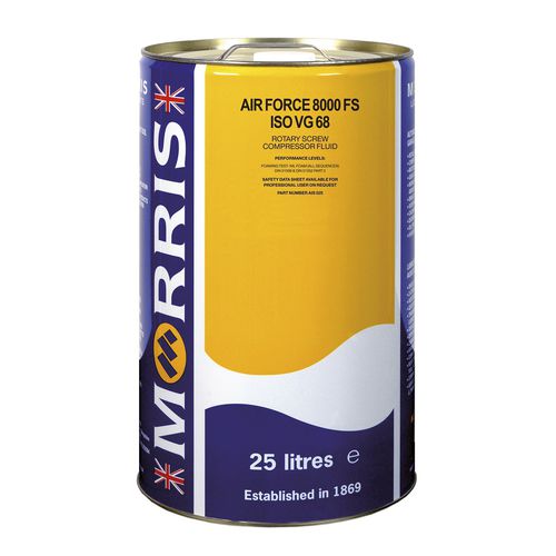 Lubrication oil - Air Force 8000 FS ISO VG 68 - Morris Lubricants (Mfg.) - synthetic / for compressors / industrial