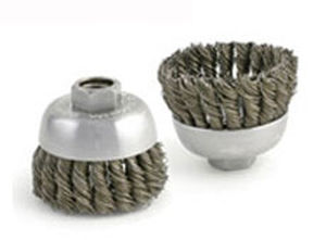 Cup brush - BUSC series - Brush Research Manufacturing - finishing / cleaning / deburring