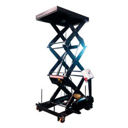 Double-scissor lift table - Alapontlogistics - hydraulic / mobile