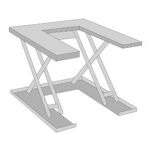 Scissor lift table - Alapontlogistics - hydraulic / stationary