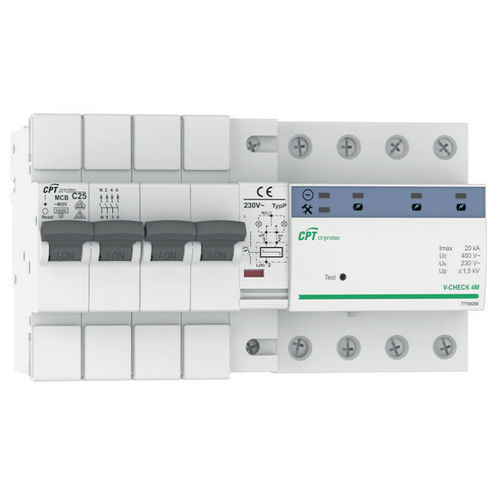 Type 2 surge protector - V-CHECK 4MR-63 - Cirprotec - class II / for telecom applications / anti-surge