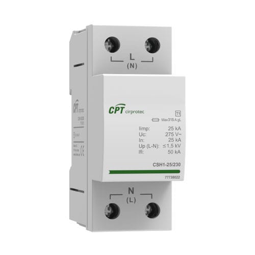 Type 1 surge arrester - CSH1-25/230 - Cirprotec - class I / telecommunications / monobloc