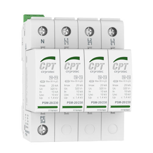 Type 2 surge protector - PSM4-20/400 TNS - Cirprotec - type 3 / class II / class III
