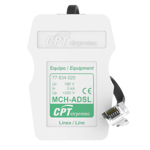 ADSL line surge protector - MCH-ADSL - Cirprotec - for telephone lines / 1-pair / RJ45