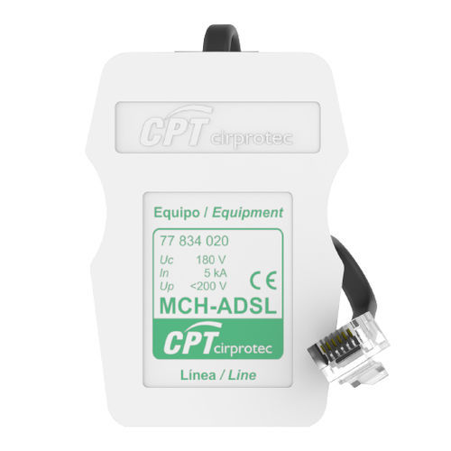 ADSL line surge protector - MCH-RDSI - Cirprotec - for telephone lines ...