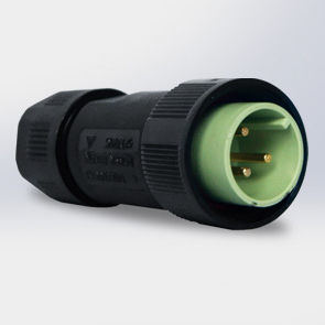 Electrical power supply connector - EC02681-4023-AF - Suzhou Exceedconn Technology Co.,Ltd. - cylindrical / male / polyamide
