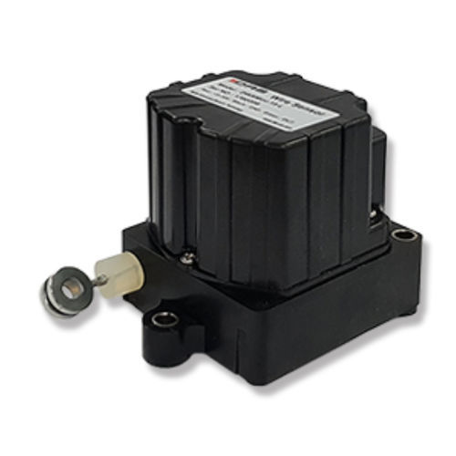 Draw-wire position sensor - DWSmini series - DAS Co., Ltd. - potentiometer / CANopen / stainless steel