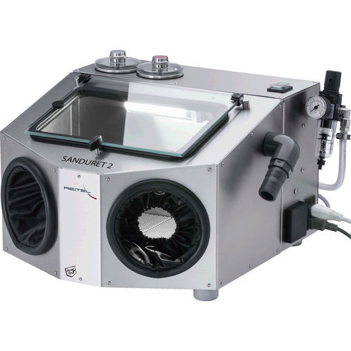 Pressure blast cabinet - SANDURET - Reitel - hand / stainless steel