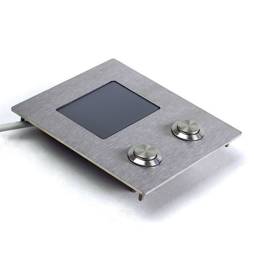 Industrial touchpad - TOUCHPAD-2TAST-TU - WES Systeme Electronic GmbH - stainless steel / IP65 / panel-mount