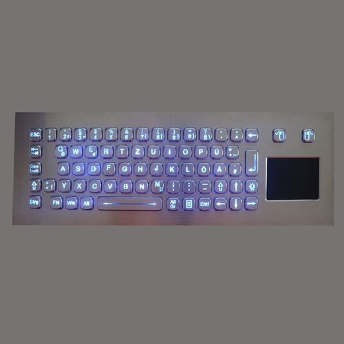 Panel-mount keyboard - TASTATUR-70BLTPAD-OUT - WES Systeme Electronic GmbH - with mechanical keys / 70-key / with touchpad