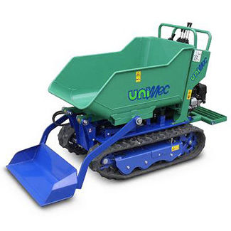 Crawler mini dumper - FG3306 - unimec - hydraulic / gasoline / front-loading