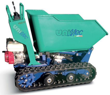 Crawler mini dumper - FG3307 - unimec - hydraulic / front-loading / compact