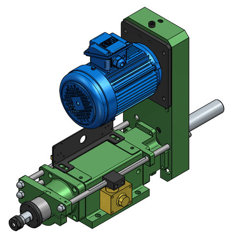 Electro-hydraulic drilling unit - SD7-ER32 - HANN KUEN MACHINERY - self-feed / multi-spindle