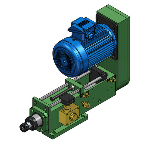 Electro-hydraulic drilling unit - SD5-ER20 - HANN KUEN MACHINERY - self-feed / multi-spindle