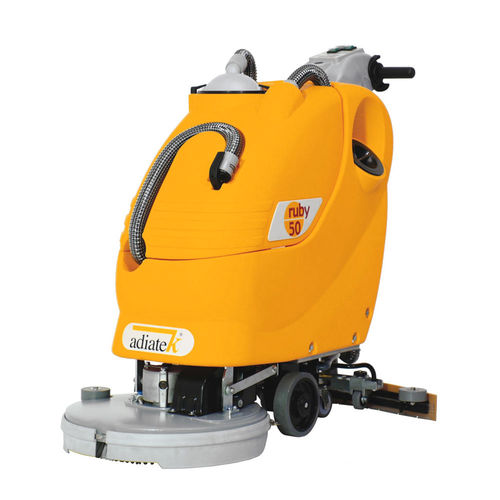 Walk-behind scrubber-dryer - ruby 50 / 50t - Adiatek - battery-powered