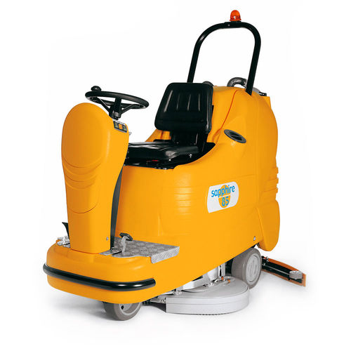 Ride-on scrubber-dryer - sapphire 85 - Adiatek - battery-powered