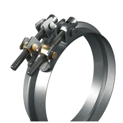 Screw tube clamp - 1W series - ESKATE Rohrverbindungstechnik GmbH - galvanised steel / stainless steel