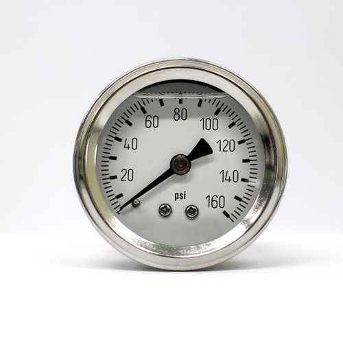 Wet store pressure gauge