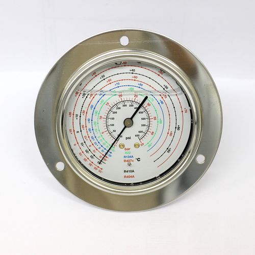 Analog pressure gauge - PGR-75-SS - Seasons Gauge Co., Ltd - stainless steel / brass / liquid-filled Bourdon tube
