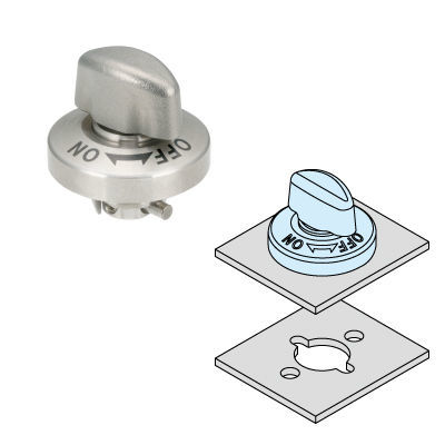 Stainless steel quarter-turn fastener - QCTHT0425-SUS - Imao Corporation - for panels / for electrical cabinets / for enclosures