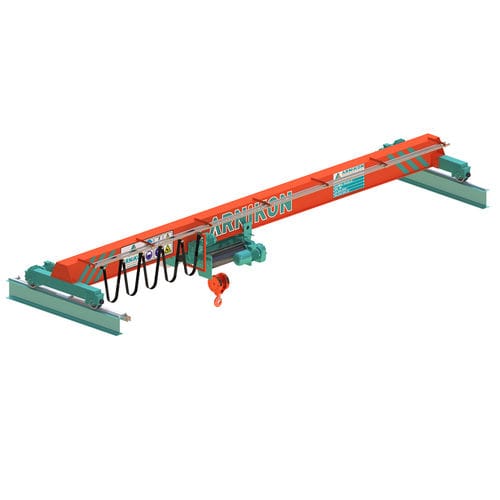 Single-girder overhead traveling crane - ARNIKON crane - lightweight / low headroom