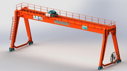 Rail-mounted gantry crane - ARNIKON crane - double-girder / electric