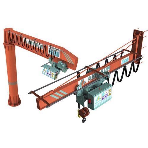 Pillar jib crane - ARNIKON crane - wall-mounted