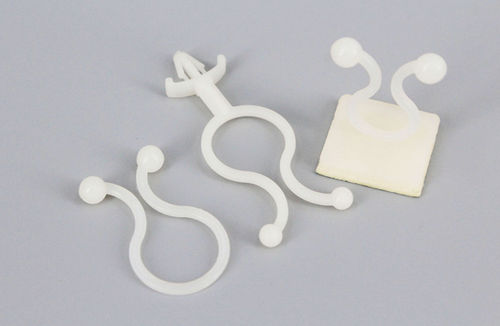 Plastic cable clamp - T series - DEMOELE / Wenzhou Duanmeng Electric Co.,Ltd - nylon / self-adhesive