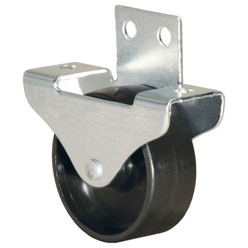 Fixed caster - Bockrolle - KARWEG GmbH & Co. KG - base plate / steel / plastic
