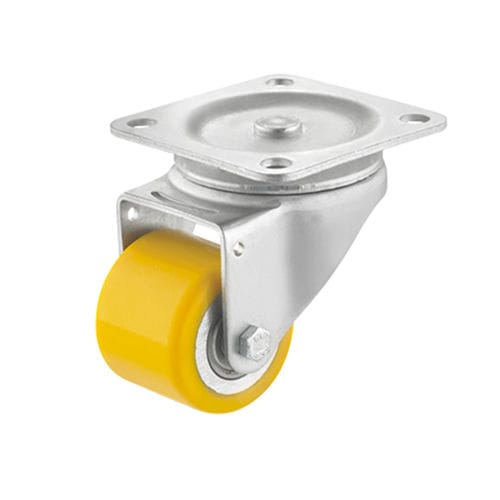 Swivel caster - PU_K1 series - KARWEG GmbH & Co. KG - base plate / with ball bearing / high load capacity