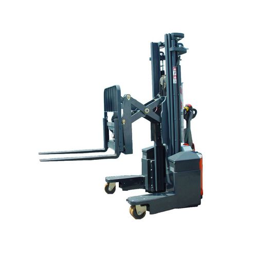 Electric stacker truck - COMBI WR4 - AMLIFT - walk-behind / for lifting / 4-way