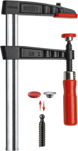 Screw clamp - TG series - BESSEY Tool GmbH & Co. KG - malleable cast iron