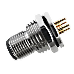 Circular connector - M12 series - Cixi Wanjie Electronic Co., Ltd. - data / electrical power supply / PCB
