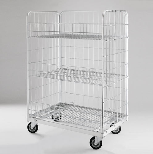 Transport cart - Creaciones Marsanz S.A - metal / shelf / wire mesh platform
