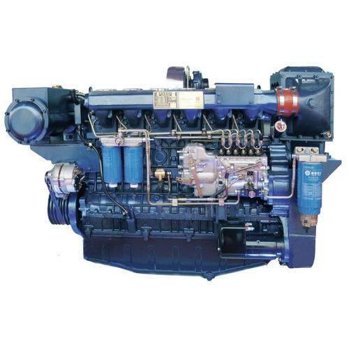 Diesel engine - WP12C series - Weichai Holding Group Co.,Ltd. - 6-cylinder / turbocharged / marine