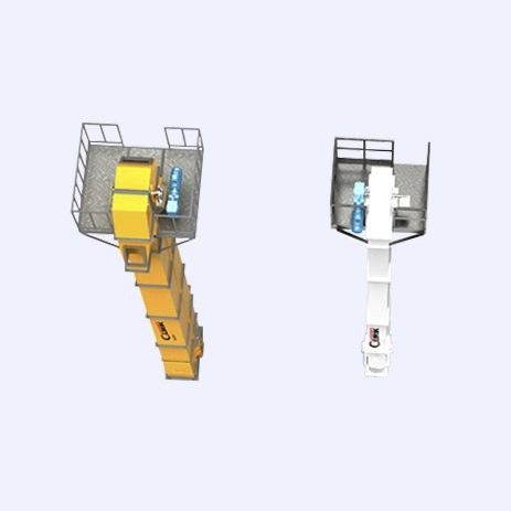 Chain conveyor - TH series - Shanghai Clirik Machinery - vertical / for bulk materials / construction