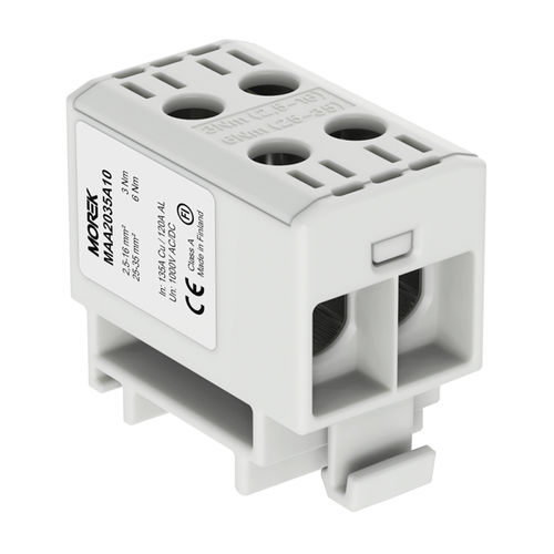 DIN rail-mounted terminal block - MAA2035A10 - MOREK - screw connection / single-pole