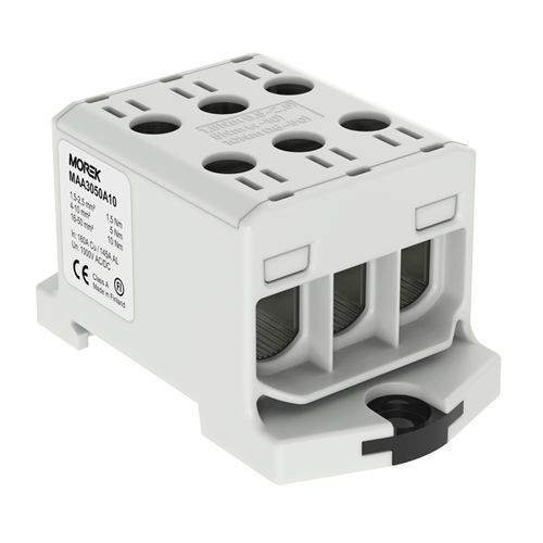 DIN rail-mounted terminal block - MAA3050A10 - MOREK - panel-mount / screw connection / single-pole