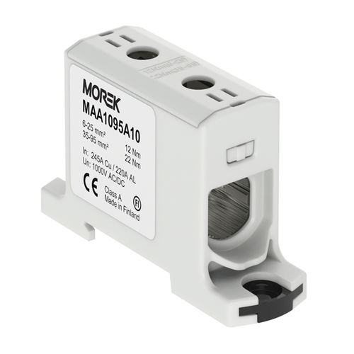DIN rail-mounted terminal block - MAA1095A10 - MOREK - panel-mount / screw connection / single-pole