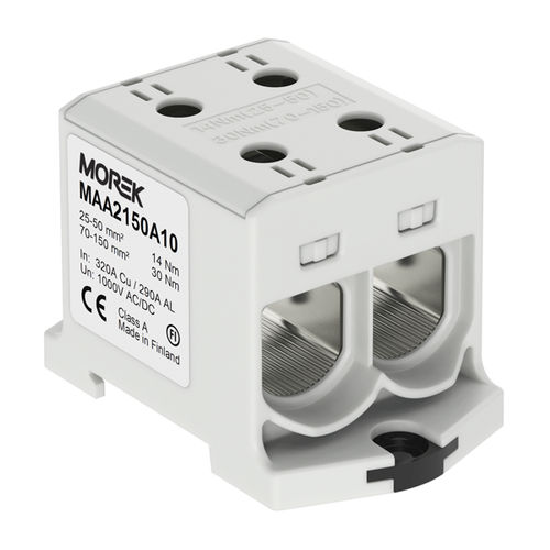 DIN rail-mounted terminal block - MAA2150A10 - MOREK - panel-mount / screw connection / single-pole