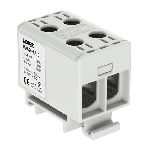DIN rail-mounted terminal block - MAA2050A10 - MOREK - screw connection / single-pole