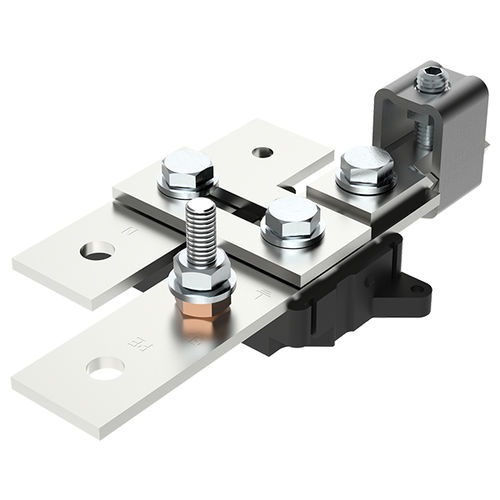 Panel-mount terminal block - MAJ4300S10 - MOREK - screw connection / test and disconnect / grounding