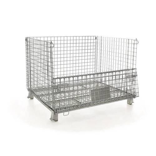 Metal pallet box - RSPC0113 - Rollstore Ltd - storage / foldable / stackable