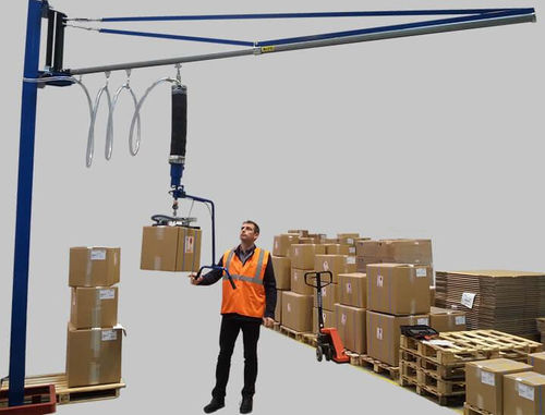 Pillar jib crane - Manut-LM - lifting / aluminium / with vacuum gripper