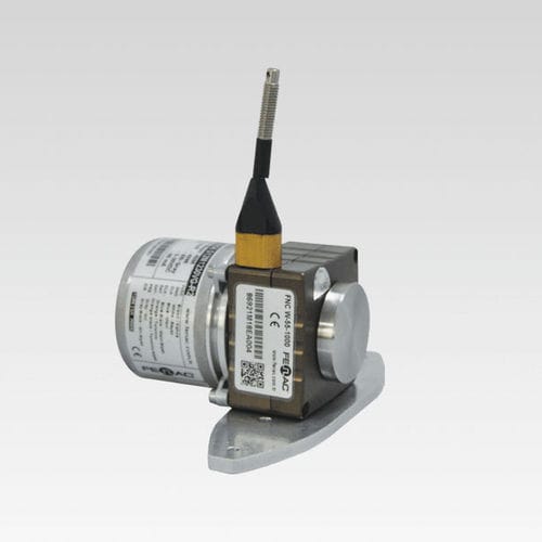Flange draw-wire encoder - FNC W55 series - FENAC ENGINEERING LTD. - analog / aluminum / rugged